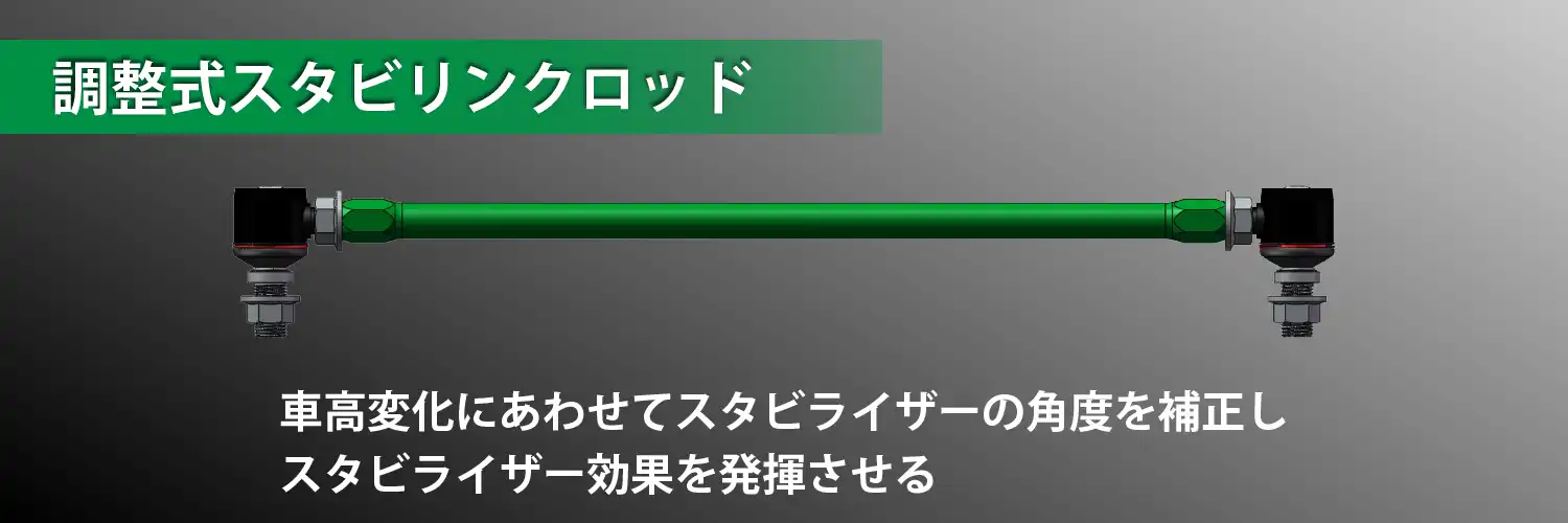 TEIN.co.jp: 調整式スタビリンクロッド - 製品紹介